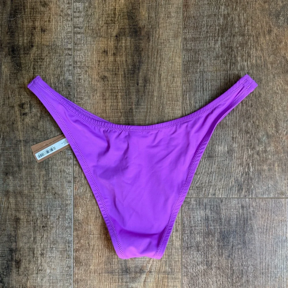 SKIMS Cheeky Tanga Violet Recycled Bikini Bottom